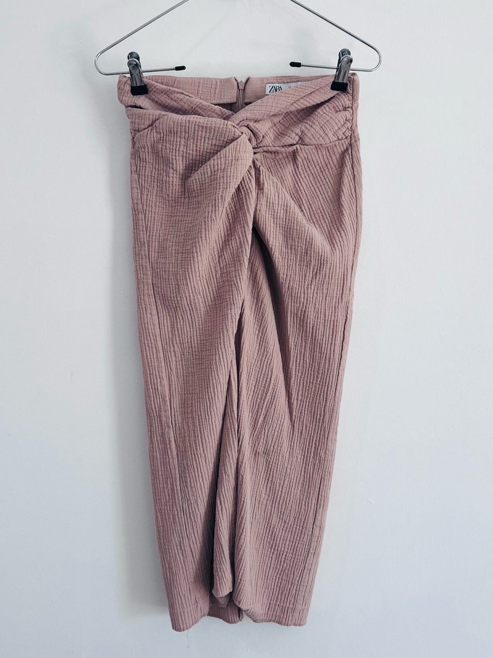Zara Dusty Rose Gauze Wrap Maxi Skirt • Boho Resort